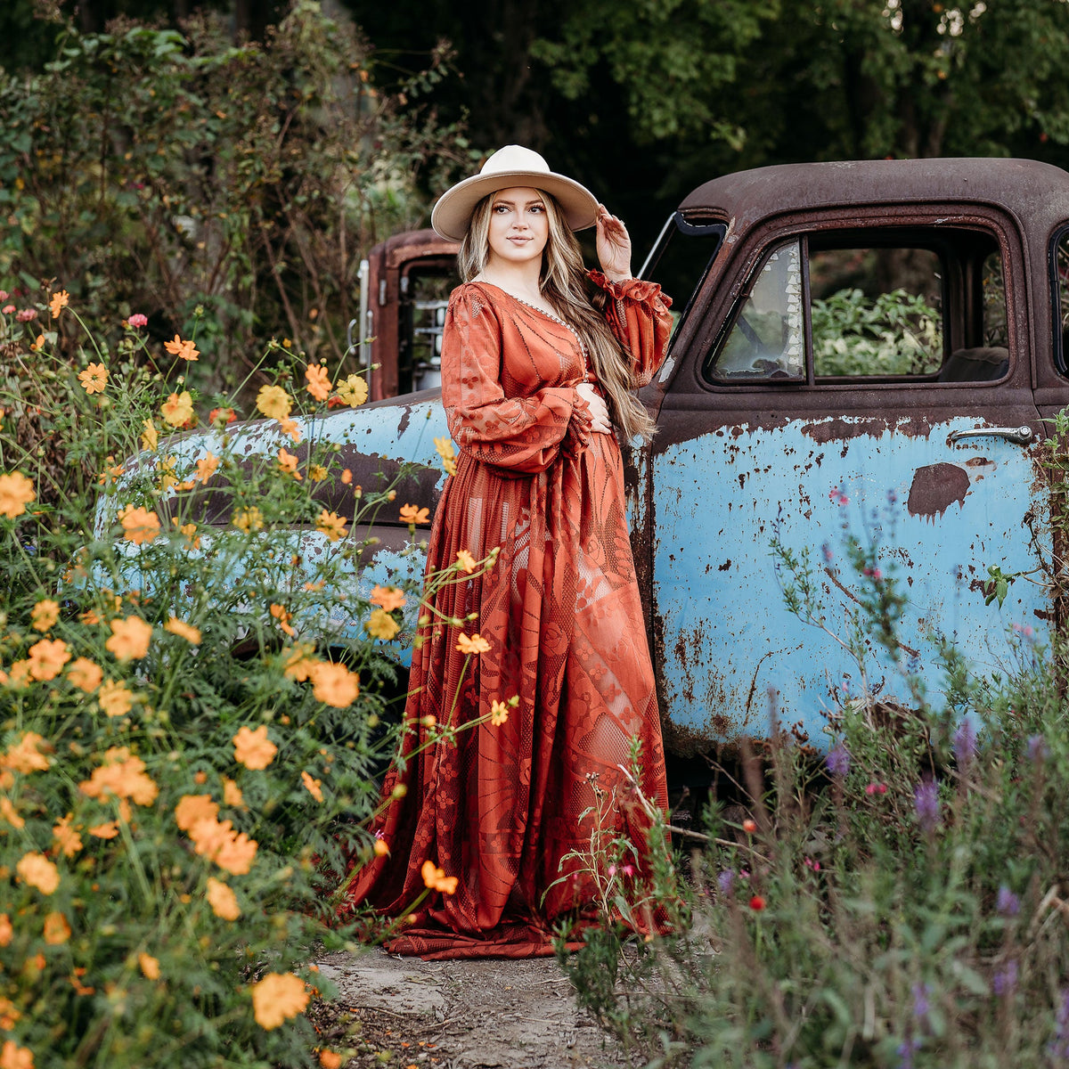 Boho dresses for maternity and non-maternity photography