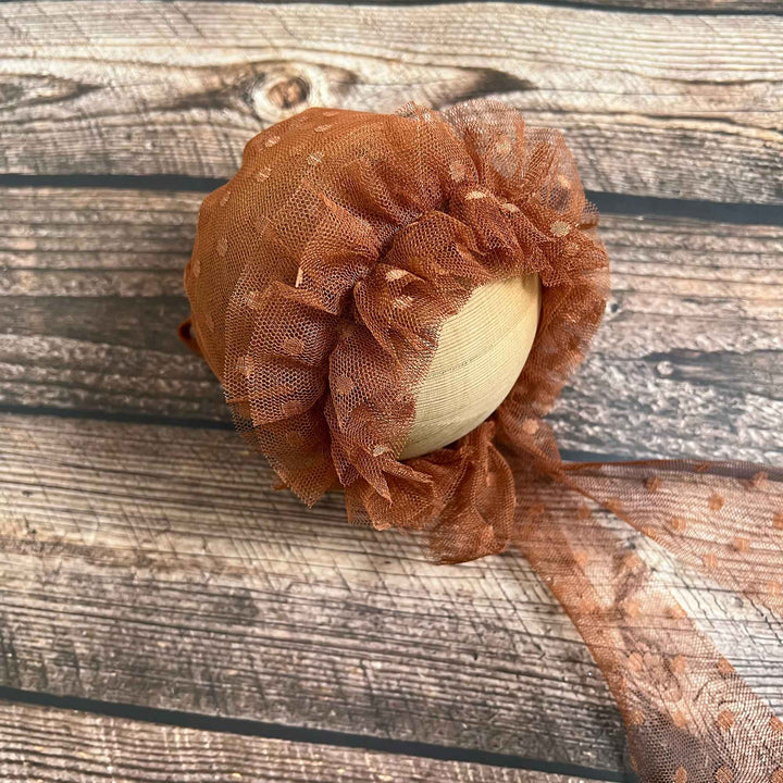 Polka Dot Tulle Newborn Hat