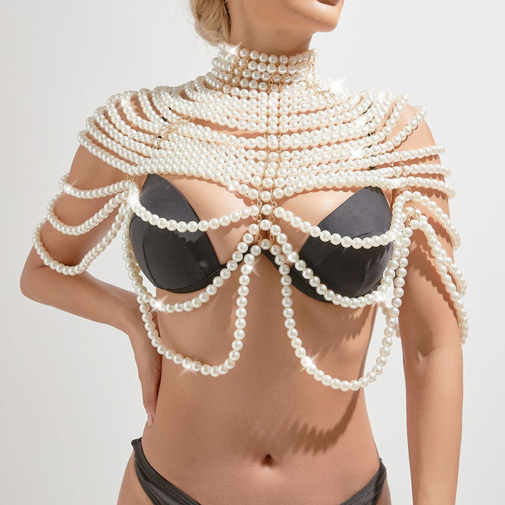 Layered Imitation Pearl Body Accessories