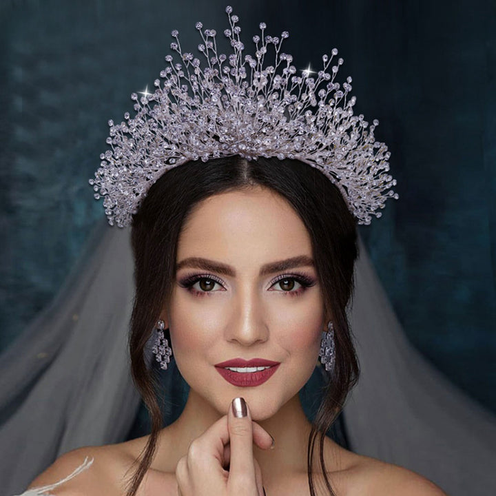 Luxurious Imitation Diamond Crown Headpieces