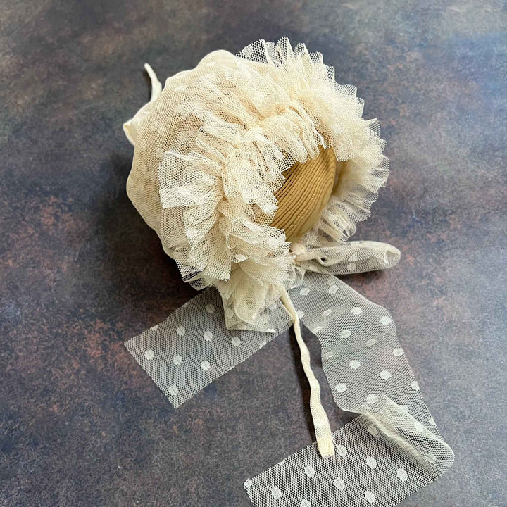 Polka Dot Tulle Newborn Hat