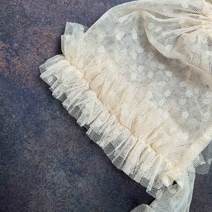 Polka Dot Tulle Newborn Hat
