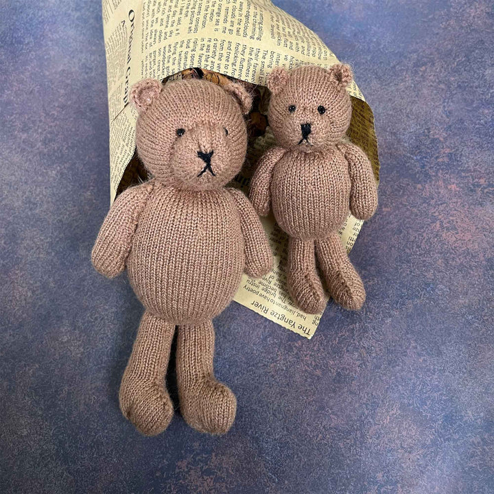 3pcs Brown Knitted Teddy Bears