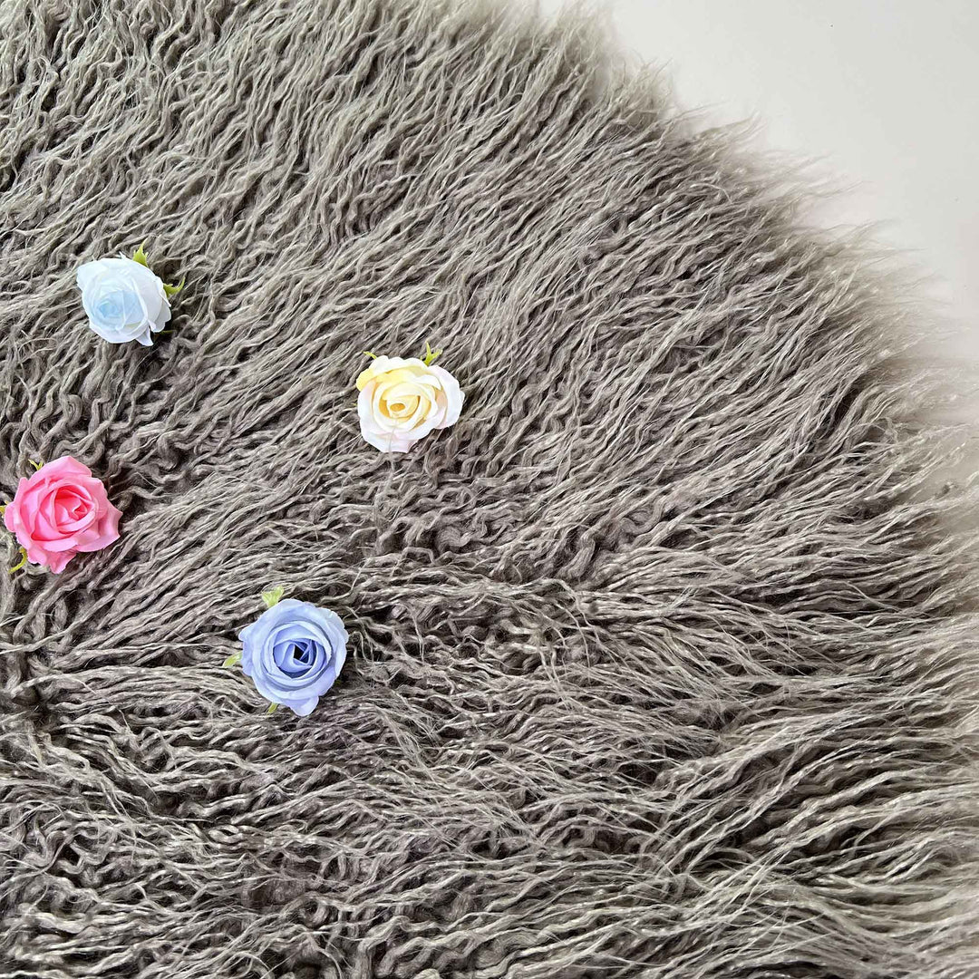60CM Round faux fur Blanket