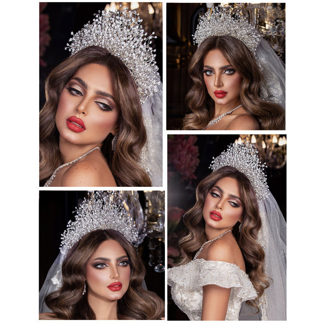 Luxurious Imitation Diamond Crown Headpieces