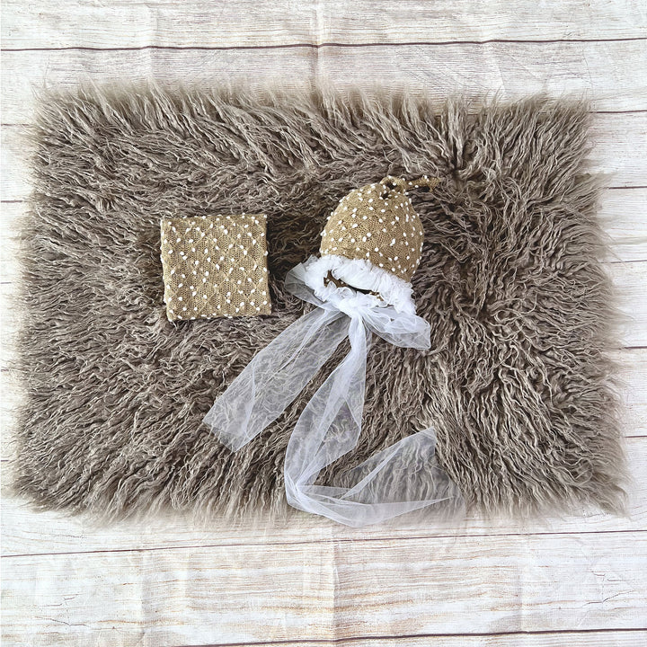 Almost mauve Faux Fur Matched Set