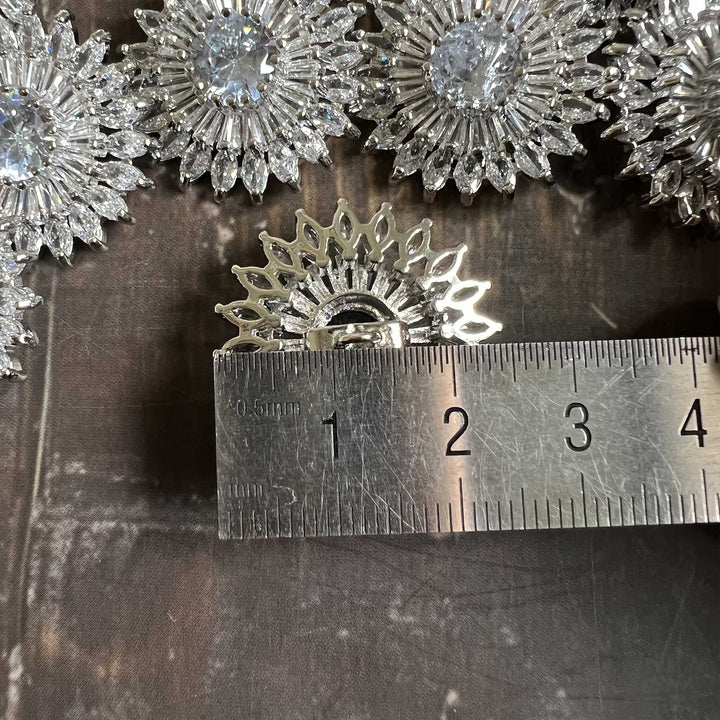 Sunflower Rhinestone Buttons