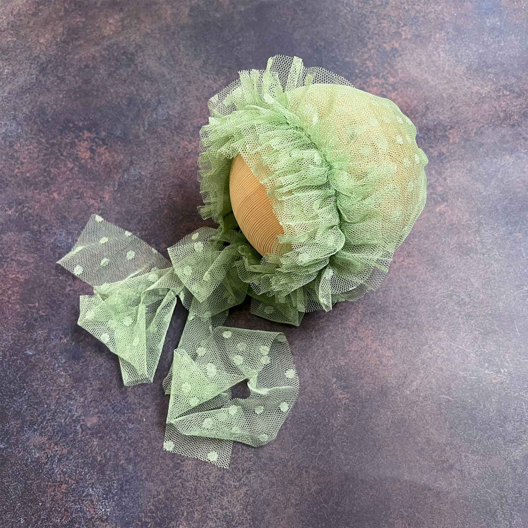 Polka Dot Tulle Newborn Hat