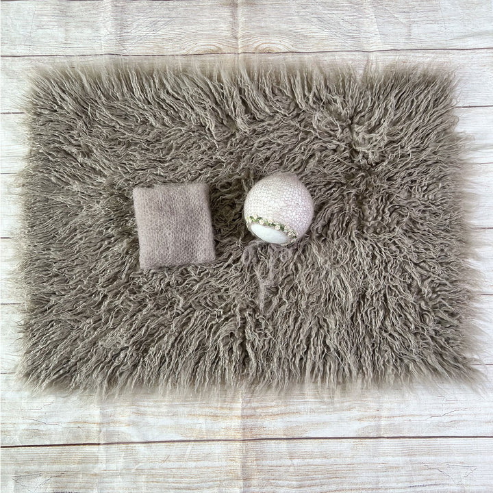 Almost mauve Faux Fur Matched Set