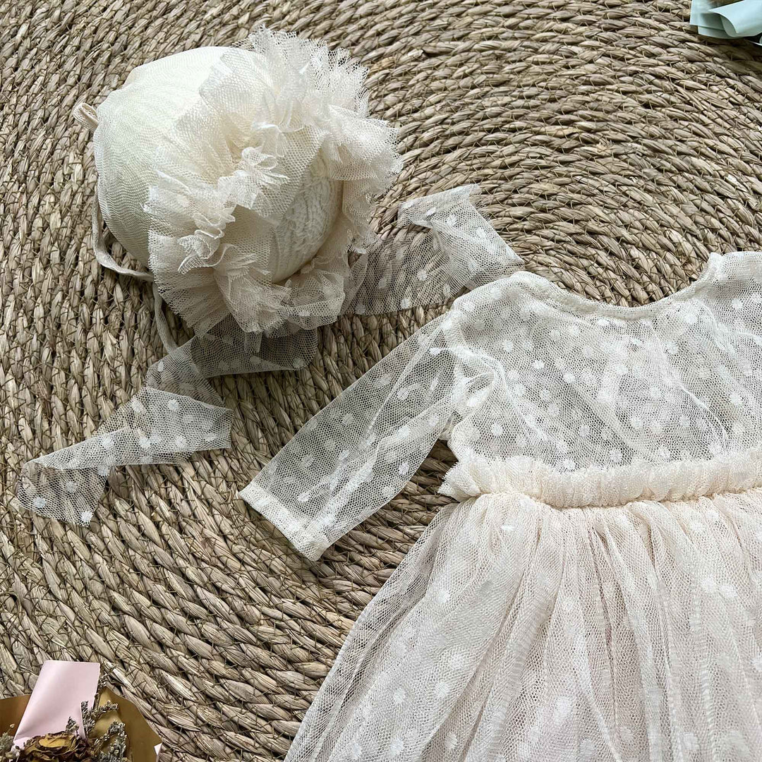 Newborn Rust Red Tulle Dress & Hat Set - Don&Judy Newborn&Maternity photography props