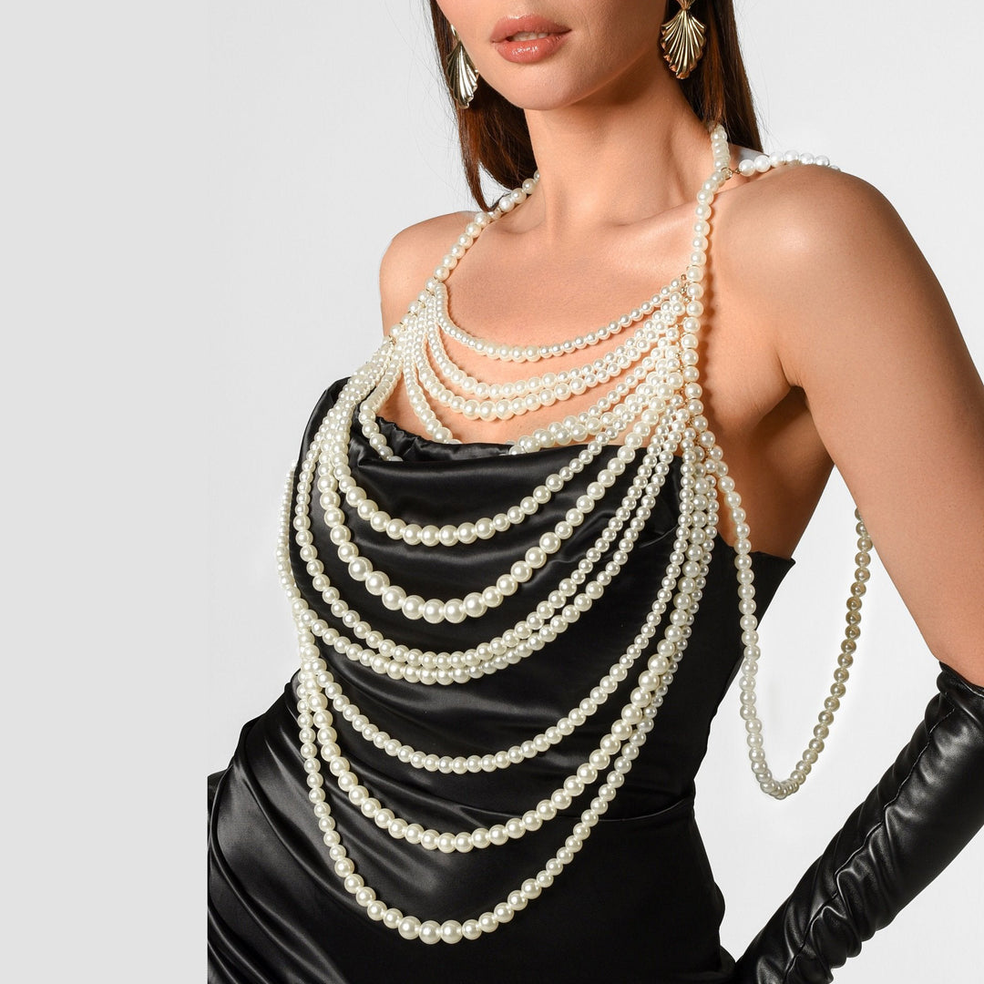 Layered Imitation Pearl Body Accessories