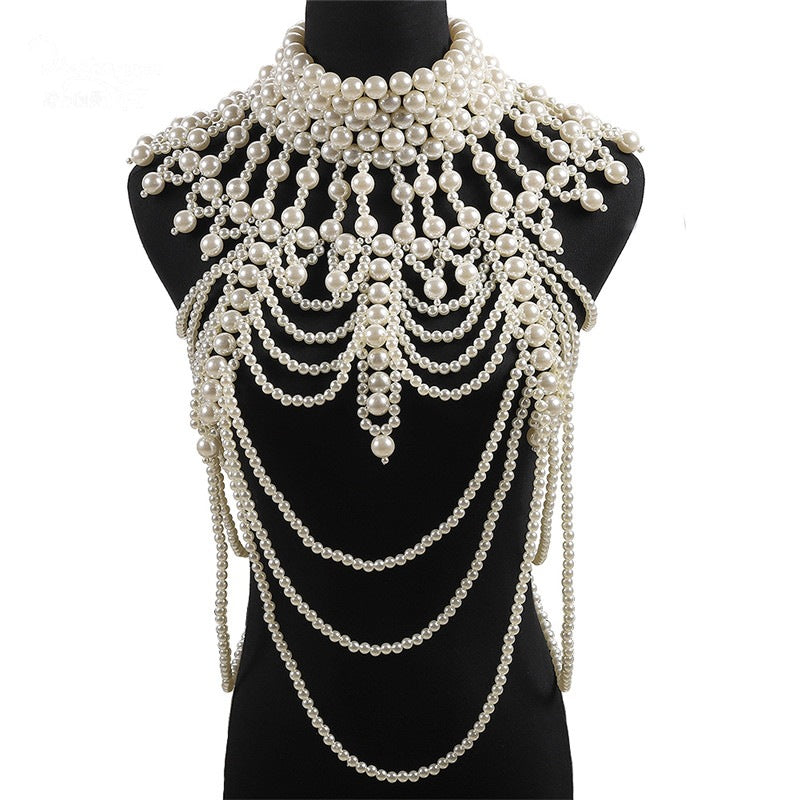 Layered Imitation Pearl Body Accessories