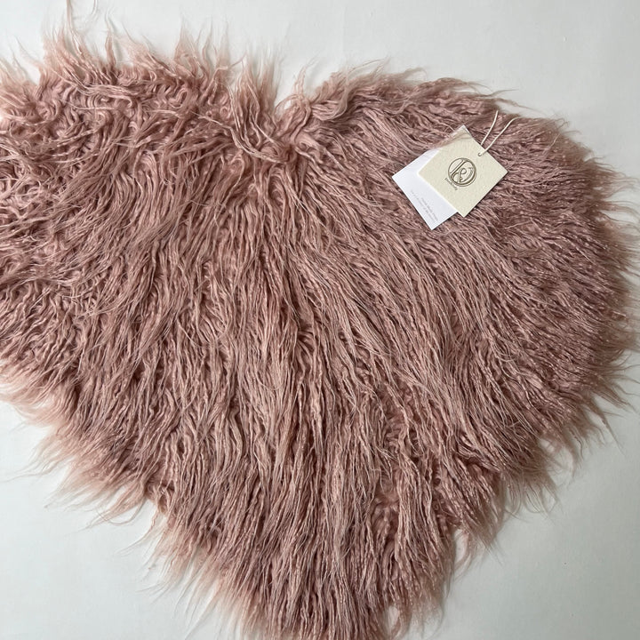 Soft Sweet Heart Faux Fur Blanket