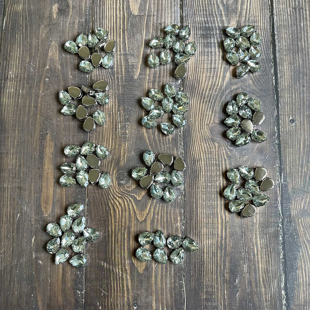 Waterdrop Shaped Embellishment Buttons