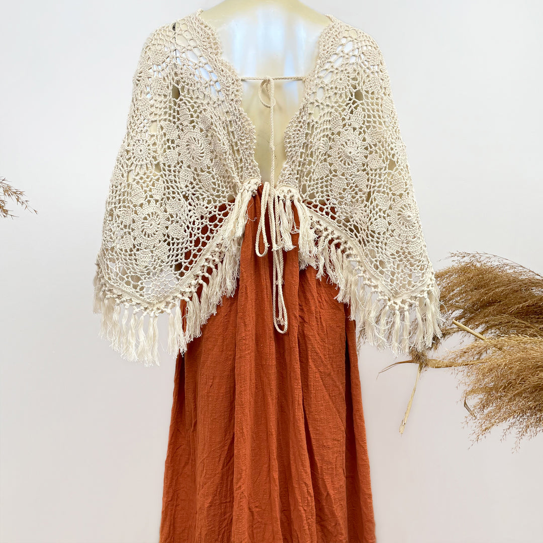 Ida 70*40cm Crochet Cotton Gown