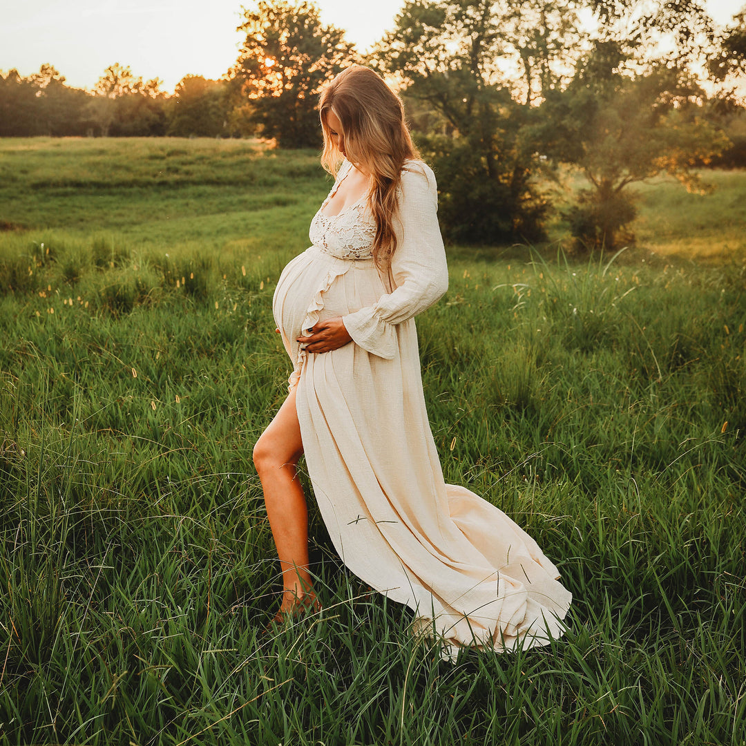 Josephine Cotton Floral Gown