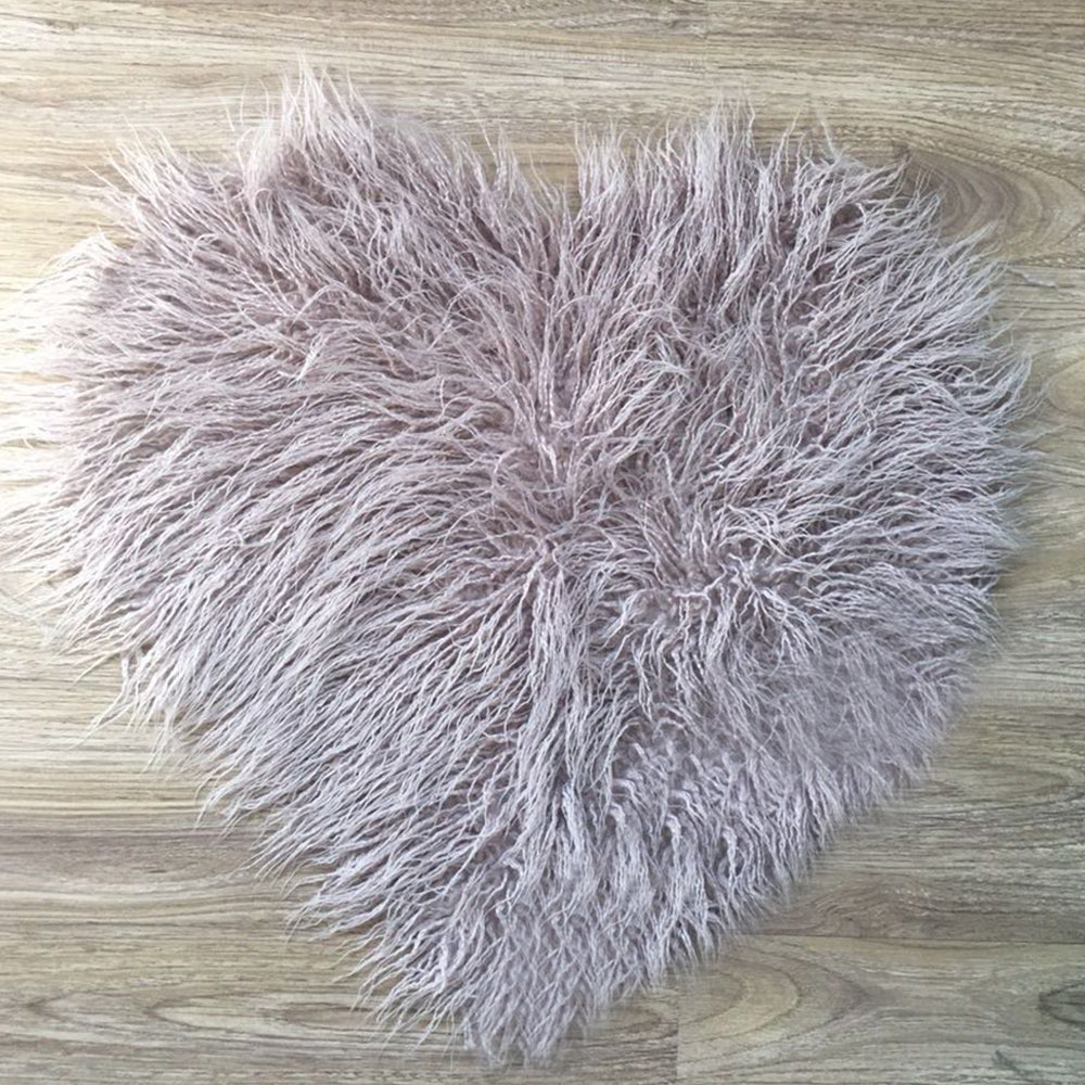 Soft Sweet Heart Faux Fur Blanket